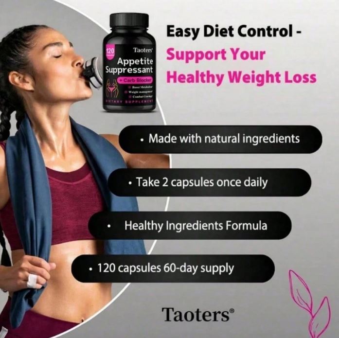 Supresor del Apetito – Bloqueador de Carbohidratos (120 cápsulas)