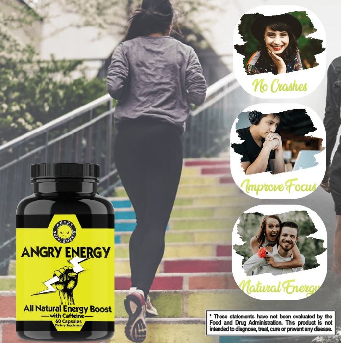 Angry Energy – Cafeína Natural (60 cápsulas)