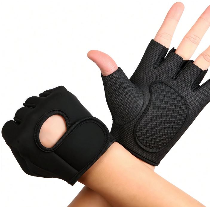 Guantes Unisex de Levantamiento y Ciclismo – Media Mano