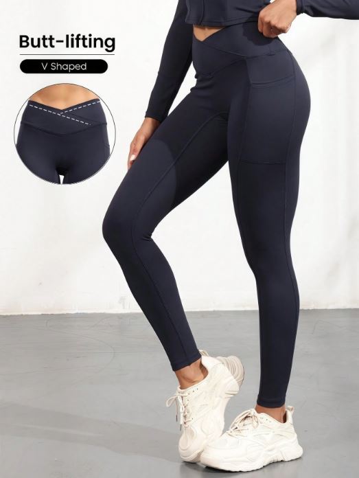 Leggings Yoga Cintura en V – Mujer